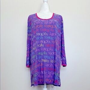 Victoria's Secret Colorful Logo Nightshirt/gown